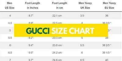 gucci sneakers shoe size chart|Gucci ace sneakers size guide.